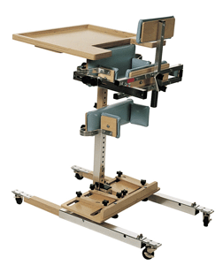 VS1+C Vertical Stander includes VS1-C Casters and 
VS1K Knee Supports.