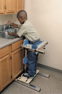 VS1 Vertical Stander with base retracted.